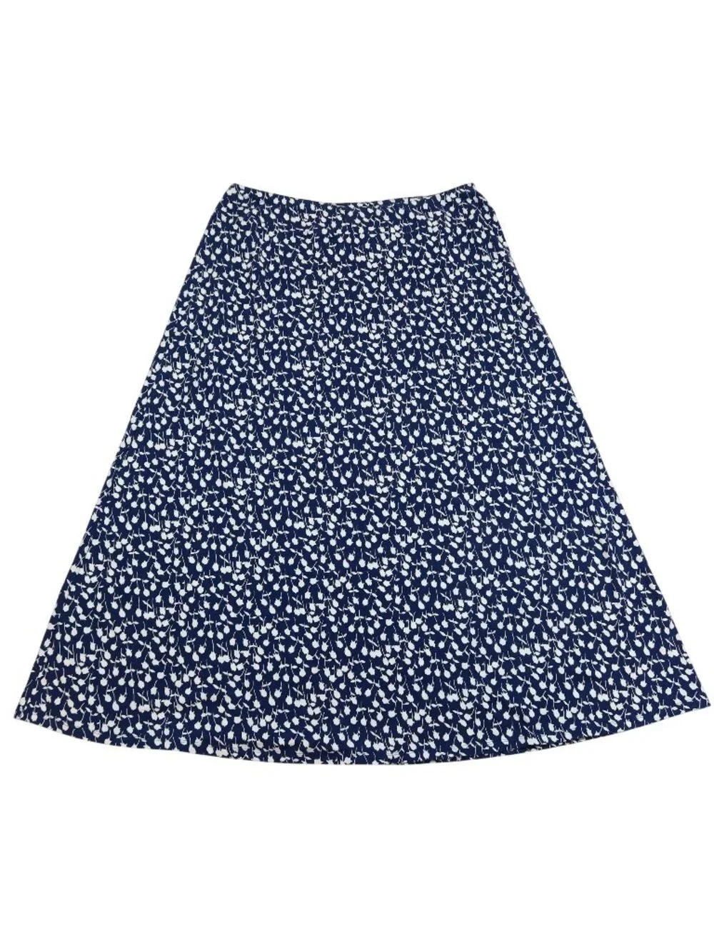 TALBOTS Floral A Line Jersey Maxi Skirt XL New Preppy Classic Nautical Modest